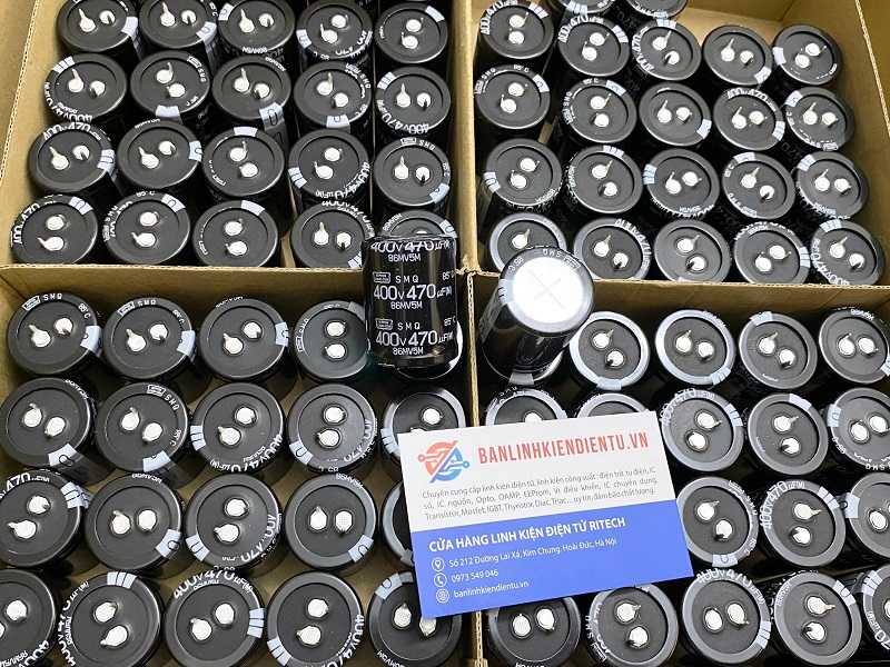 Tụ hóa NIPPON 470uF 400V 30x40mm chính hãng Nhật 3 Tụ hoá NIPPON 470uF 400V 30x40mm