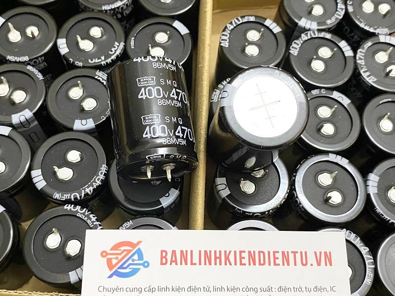 Tụ hóa NIPPON 470uF 400V 30x40mm chính hãng Nhật 2 Tụ hoá NIPPON 470uF 400V 30x40mm