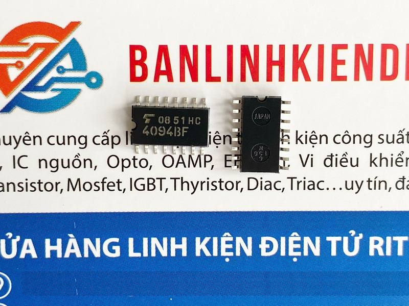 IC Logic 8 bit 4094BF, TC4094BF SOP-16 2 4094BF