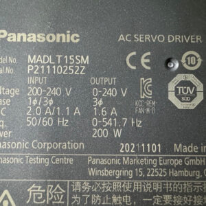 MADLT15SM SERVO PANASONIC