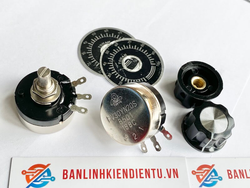 Chiết áp đơn 500R TOCOS RV30YN20S B501 Ø30mm 1 RV30YN20S