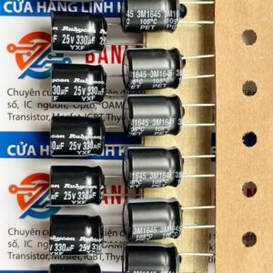 Tụ hóa Rubycon 330uF 25V 105 độ 10×12.5mm 3 tụ hóa 330uf 25V Rubycon