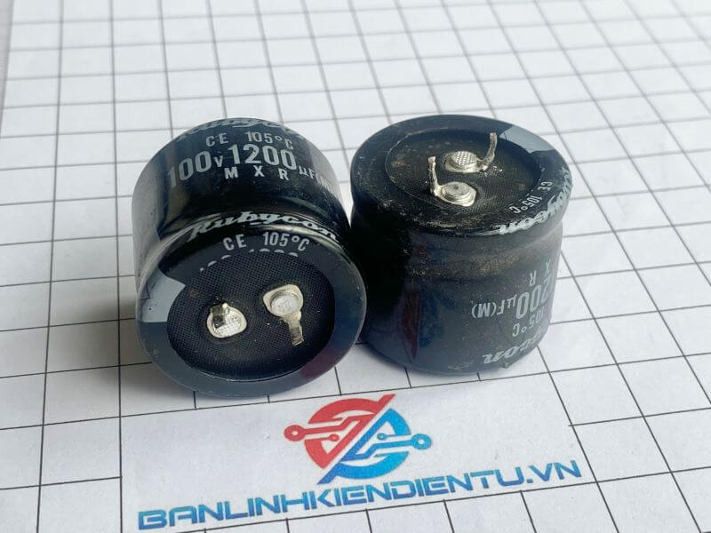 Tụ hóa 100V 1200uF Rubycon 25x30mm tháo máy 2 1200uf 100v MXR Rubycon -1
