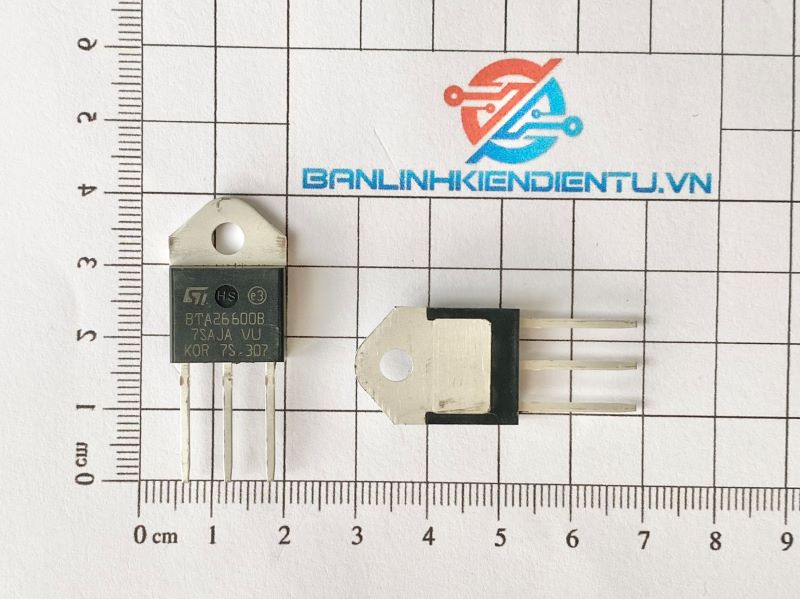 BTA26-600B, BTA26 Triac 25A 600V TO-3P nhập khẩu 1 BTA266008