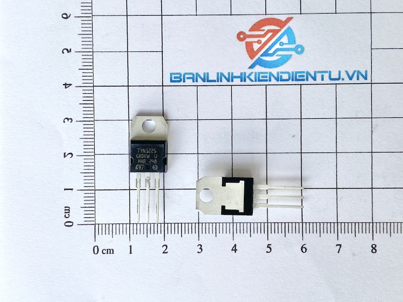 TYN1225, Thyristor 25A 1200V TO-220 (hàng nhập khẩu) 1 TYN1225 1
