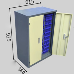 Tủ 30 ngăn có cánh màu xanh