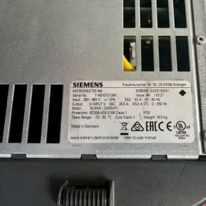 Alternative view of 6SE6440-2UD31-8DA1 Biến tần Siemens Micromaster 440 18.5kW 3 Pha 380V