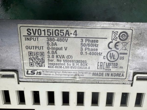 SV015IG5A-4 Biến tần LS IG5A công suất 1.5kW điện áp 3 Pha 380V tháo máy - Ảnh 2