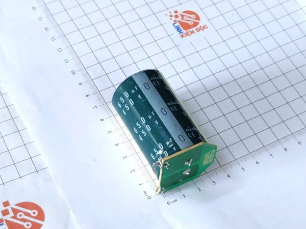 Tụ hóa Nichicon 650µF 450V - 30 × 65 mm Tháo máy - Ảnh 2