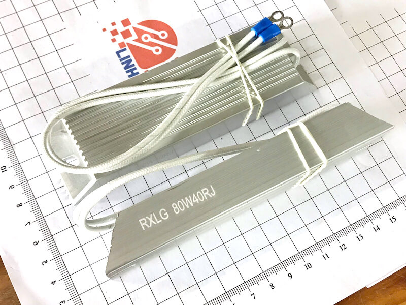 Điện trở xả vỏ nhôm RXLG 80W 40R 140x40x20mm 1 Điện trở xả vỏ nhôm RXLG 80W 40R 140x40x20mm